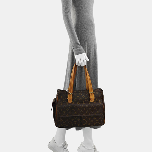 MULTIPLE Monogram Coated Canvas Brown