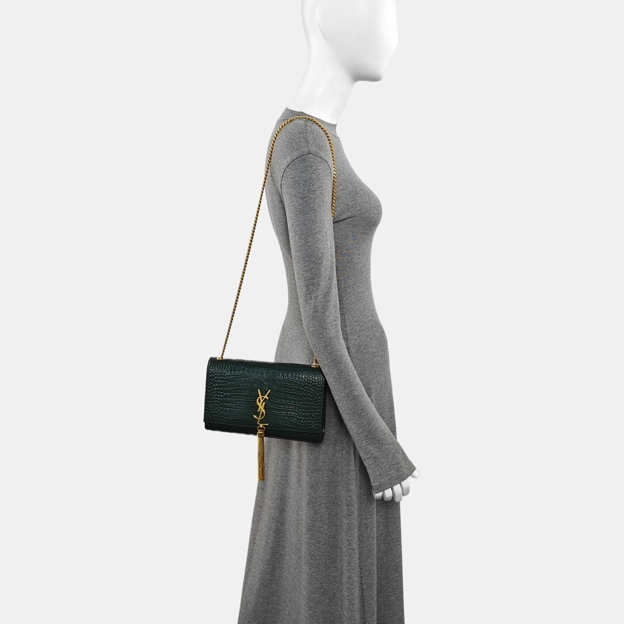 KATE Medium Calfskin Green