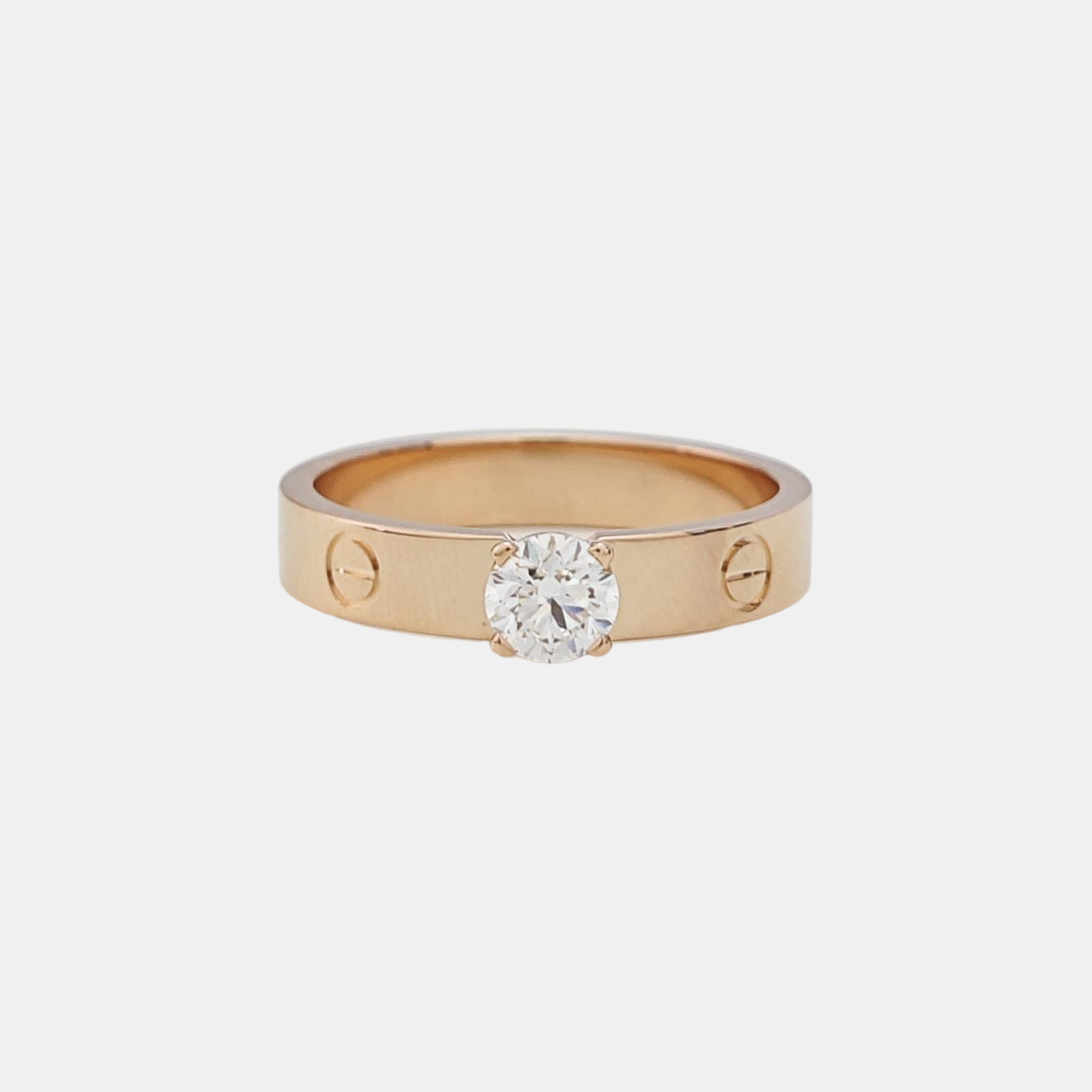 LOVE 18k Rose Gold Ring EU 56