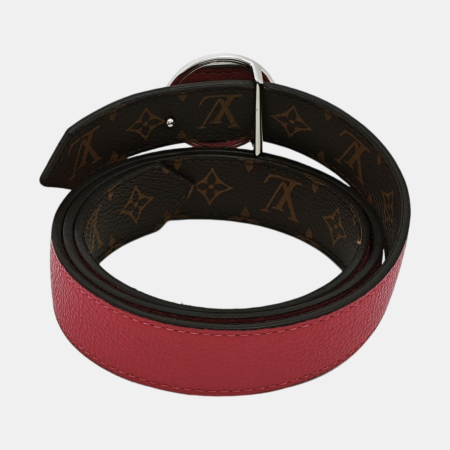 Leather Belt Red