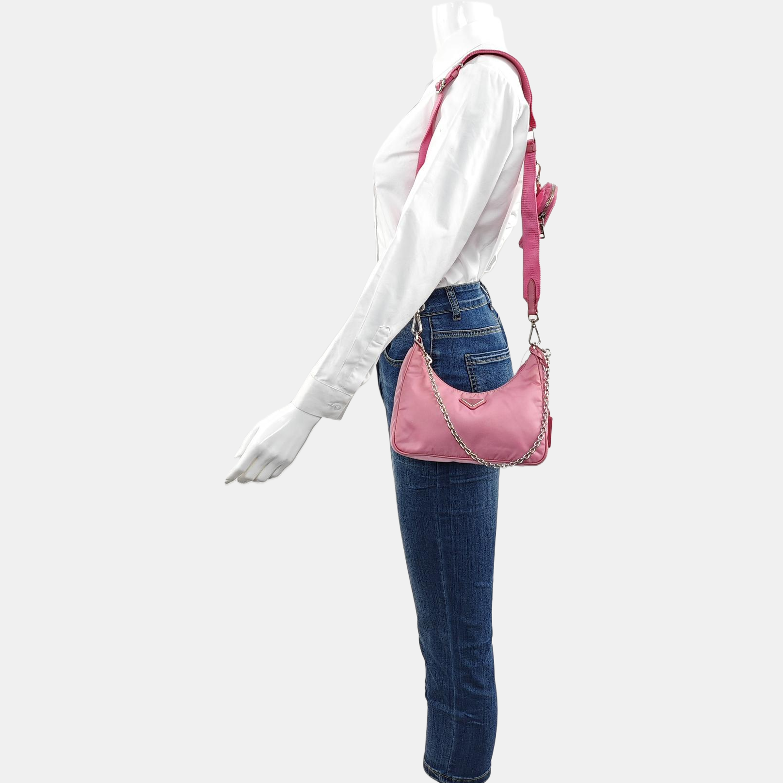 Authenticated pre-owned  Re-Edition2005 Nylon Pink - Shoulder Bag at Looply