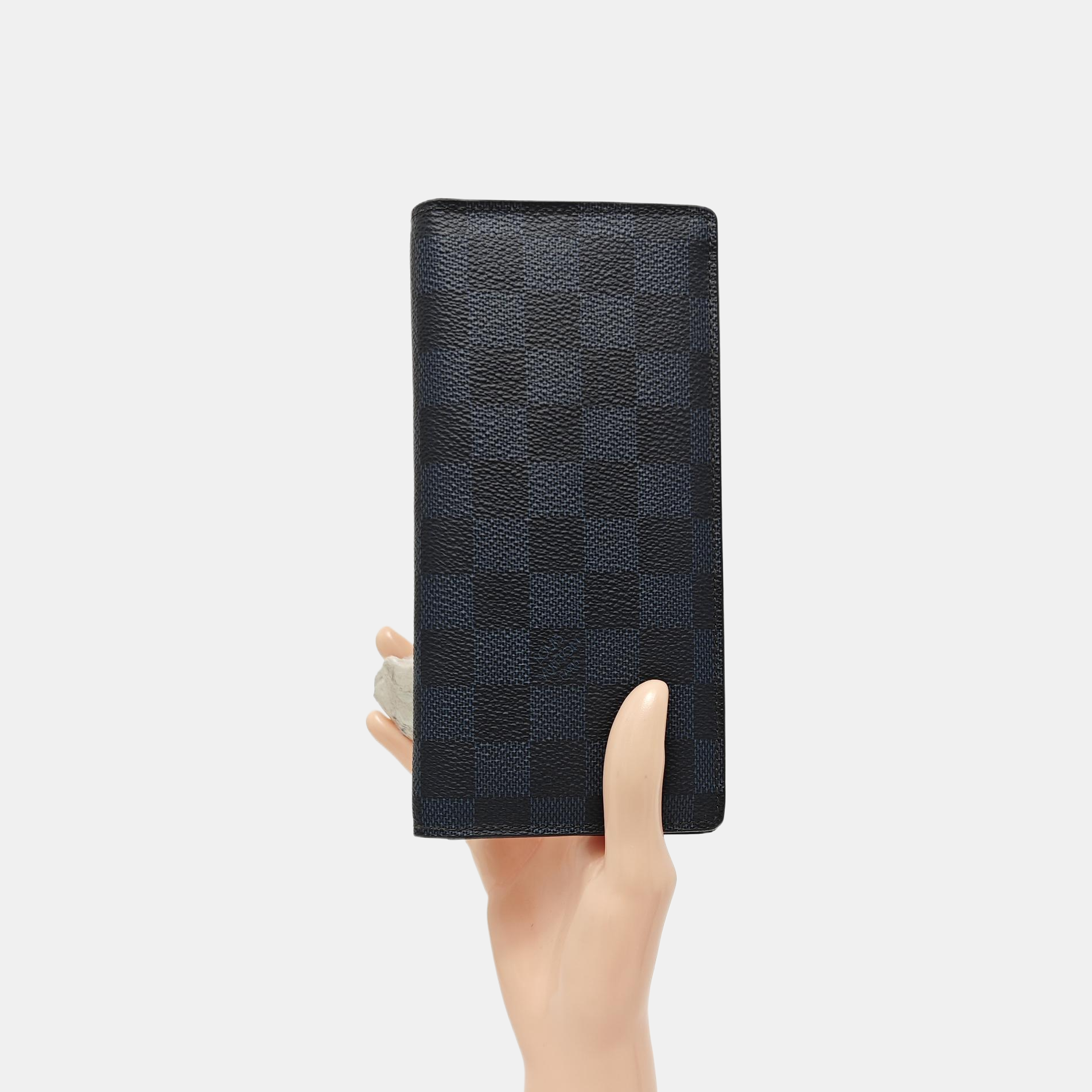 BRAZZA Damier Graphite Coated Canvas Gray Wallet