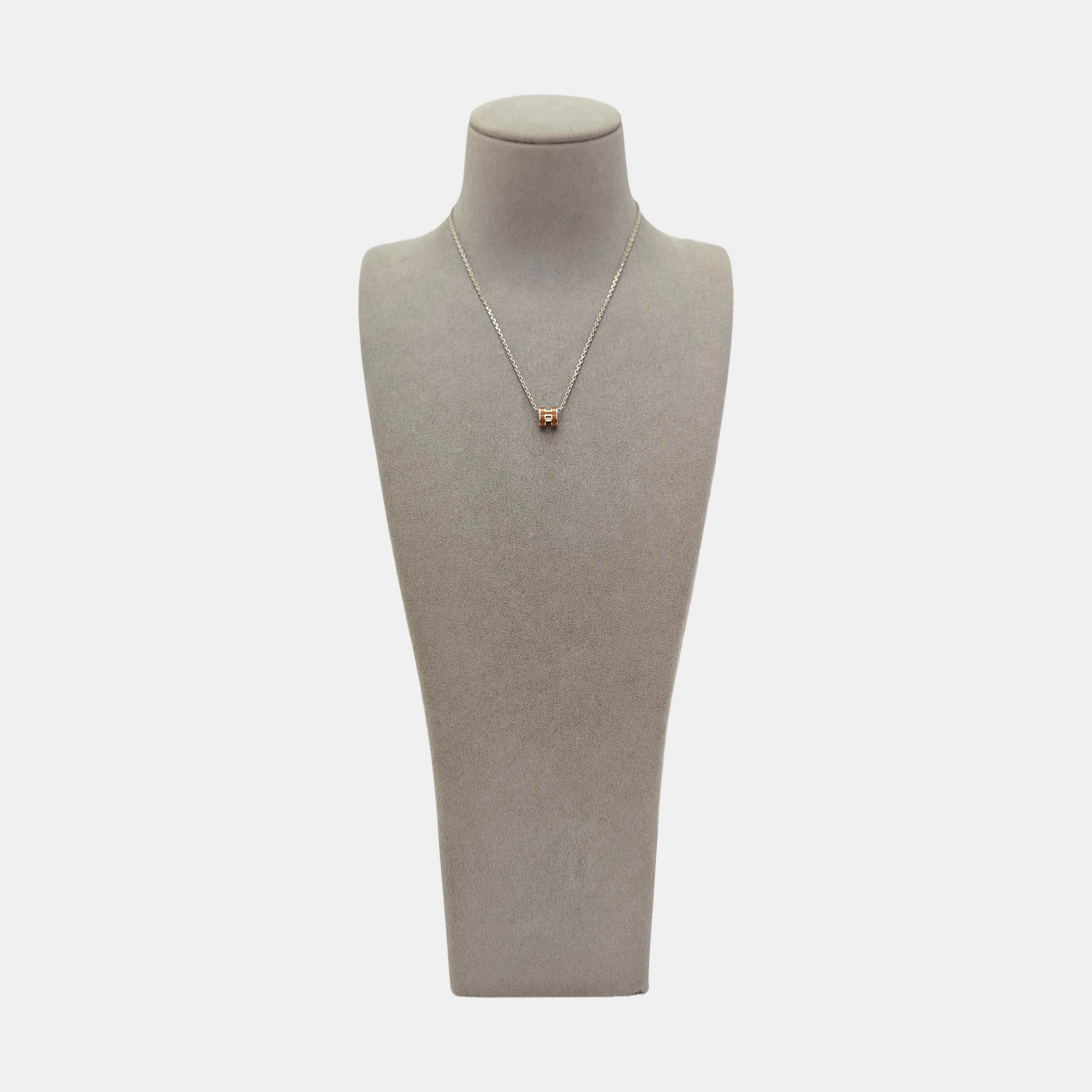 Pop H Metal Silver Necklace