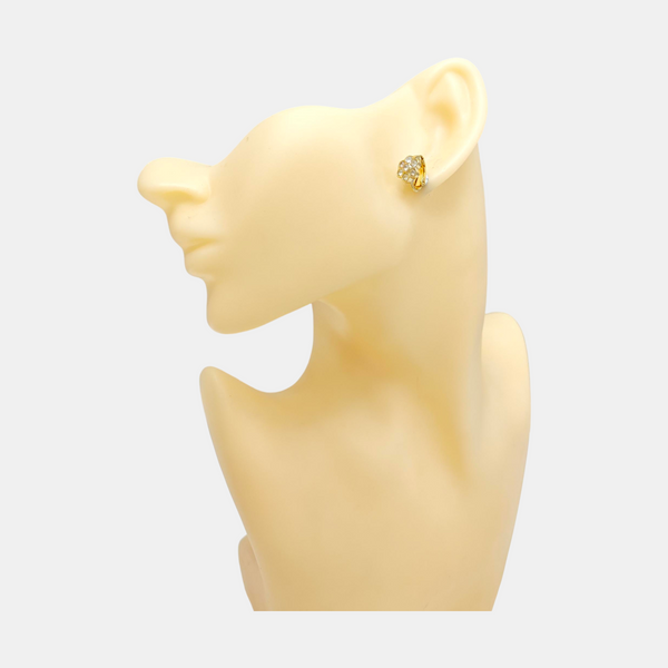 Metal Gold Clip On Earrings