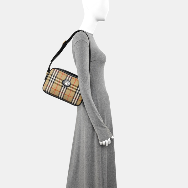 Canvas Shoulder Bag Medium Beige