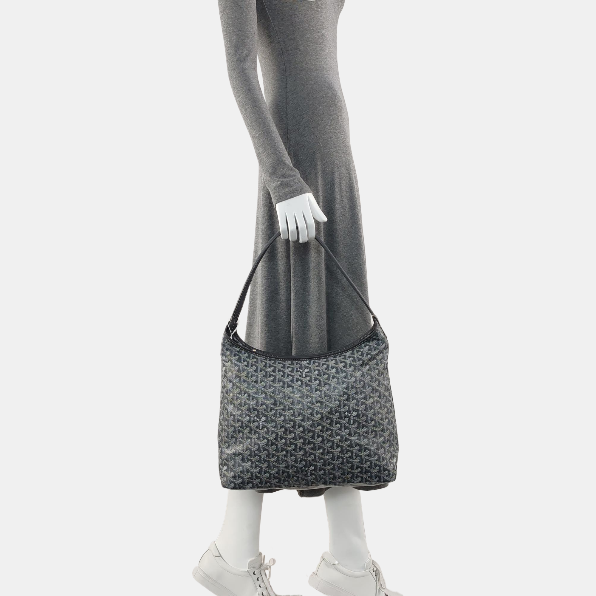 Hobo Coated Canvas Gray