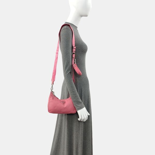 Authenticated pre-owned  Re-Edition2000 Mini Nylon Pink - Shoulder Bag at Looply