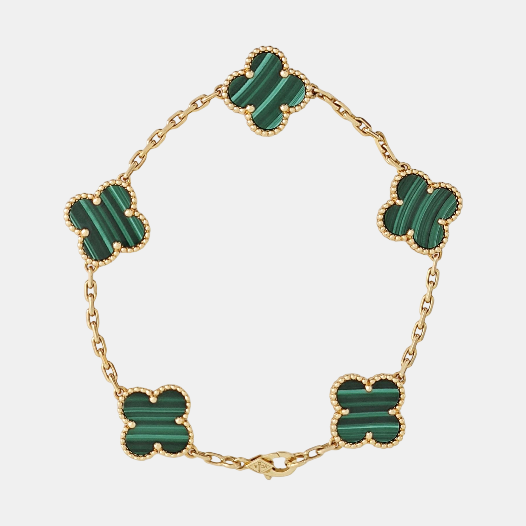 Vintage Alhambra 18k Gold Bracelet