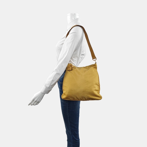 Nylon Shoulder Bag Yellow