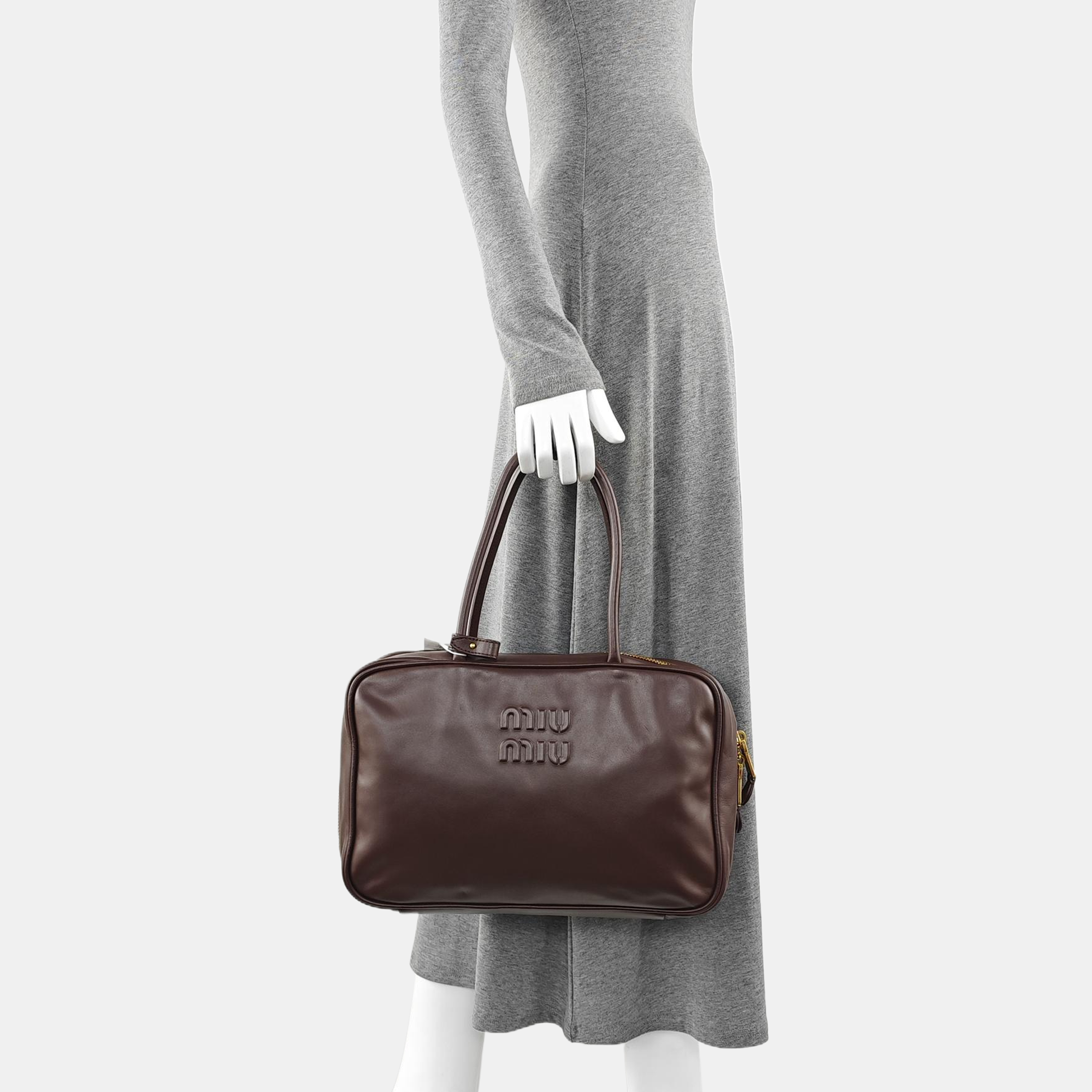 Beau Large Calfskin Brown