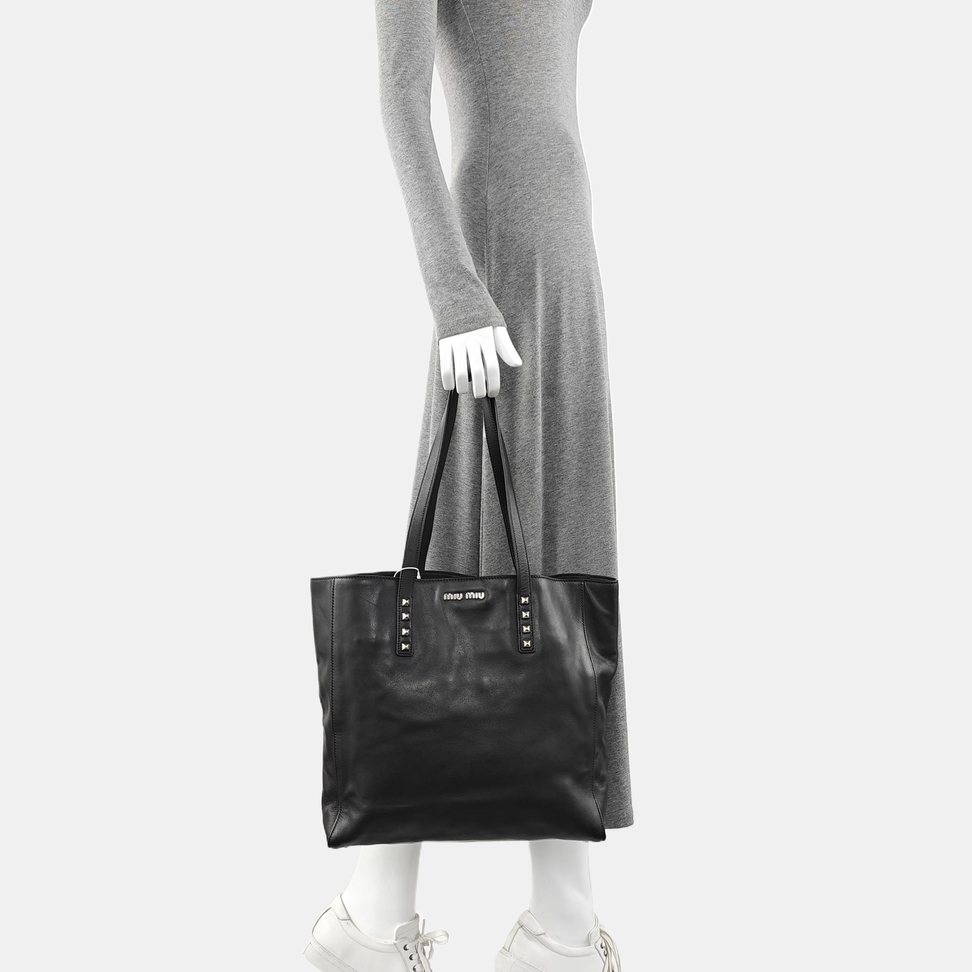 Calfskin Tote Bag Black