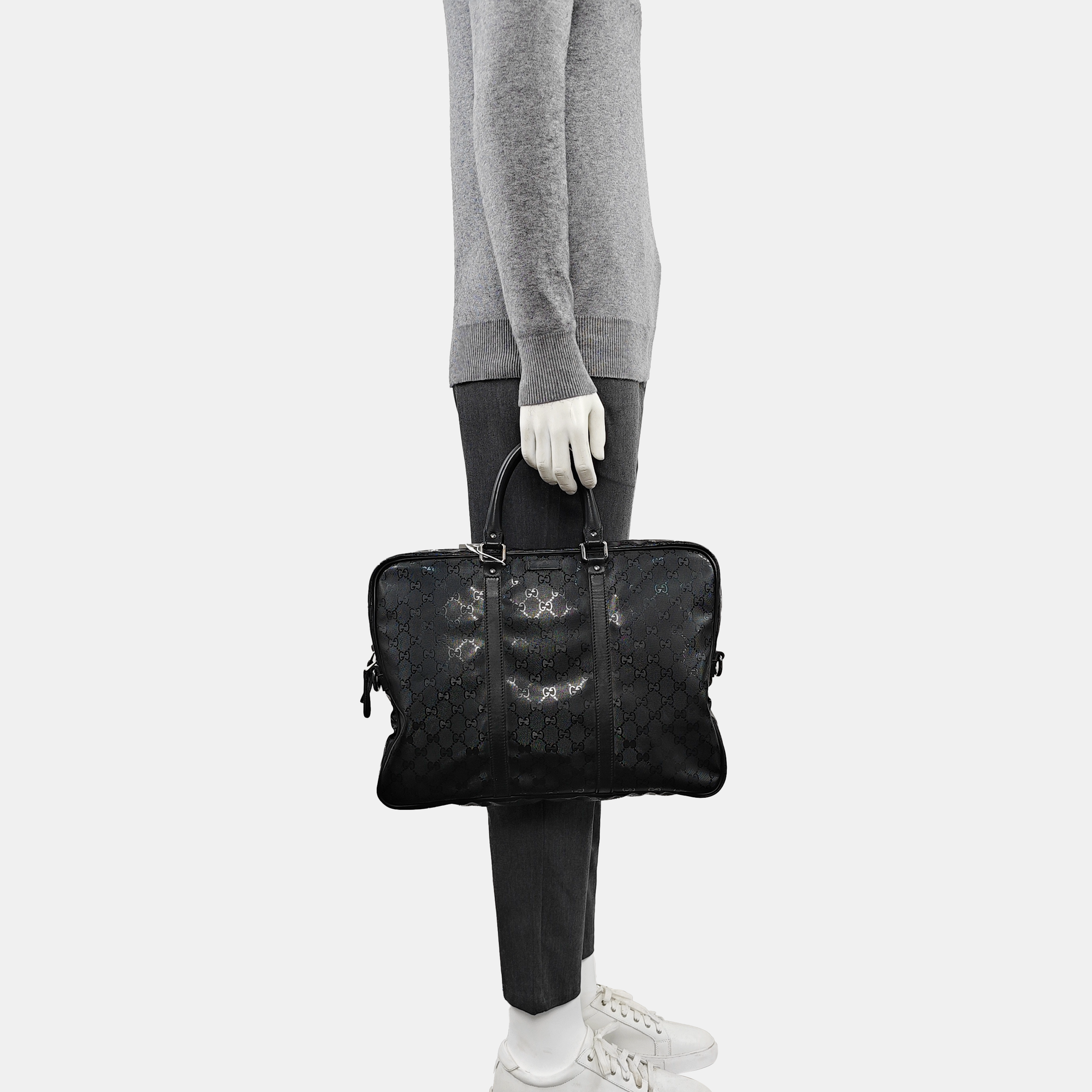 GG Imprime Coated Canvas Black