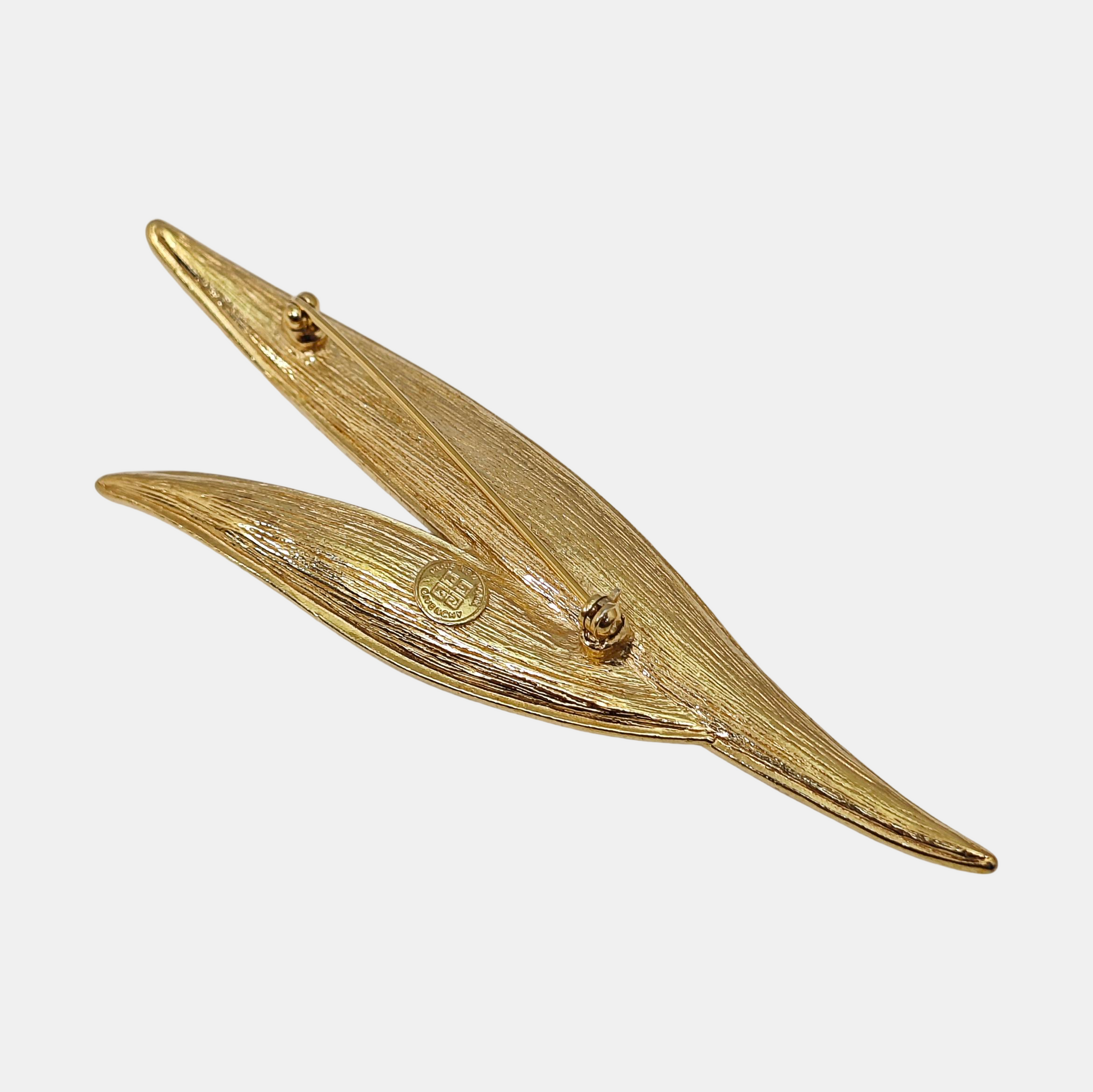 Metal Gold Brooch