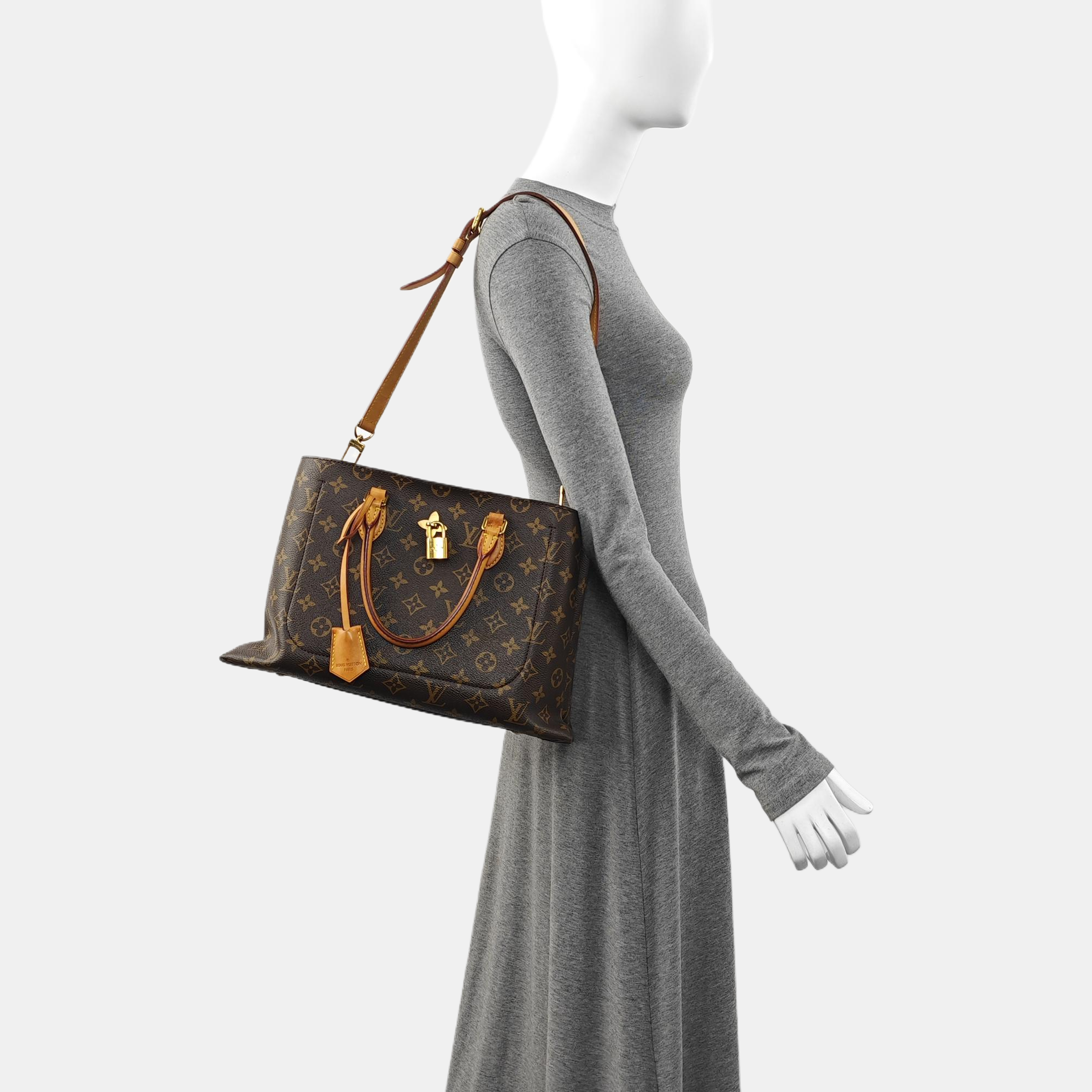 FLOWER Monogram Coated Canvas Brown