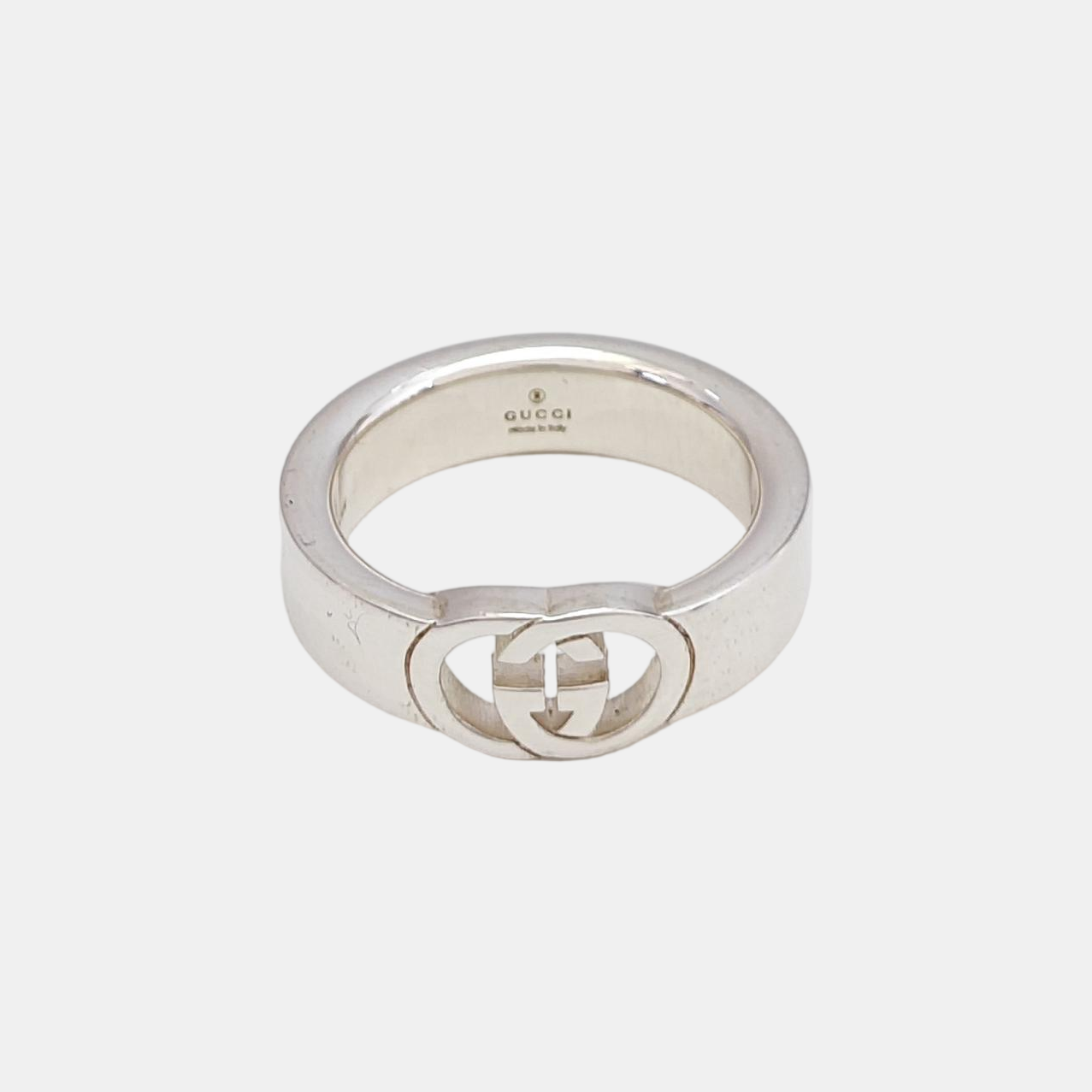 Interlocking G 925 Sterling Silver Ring HK 17