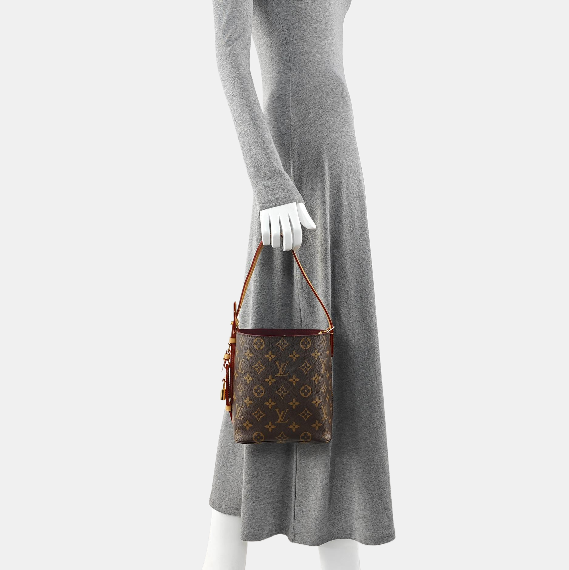 ALL IN Monogram Coated Canvas Brown