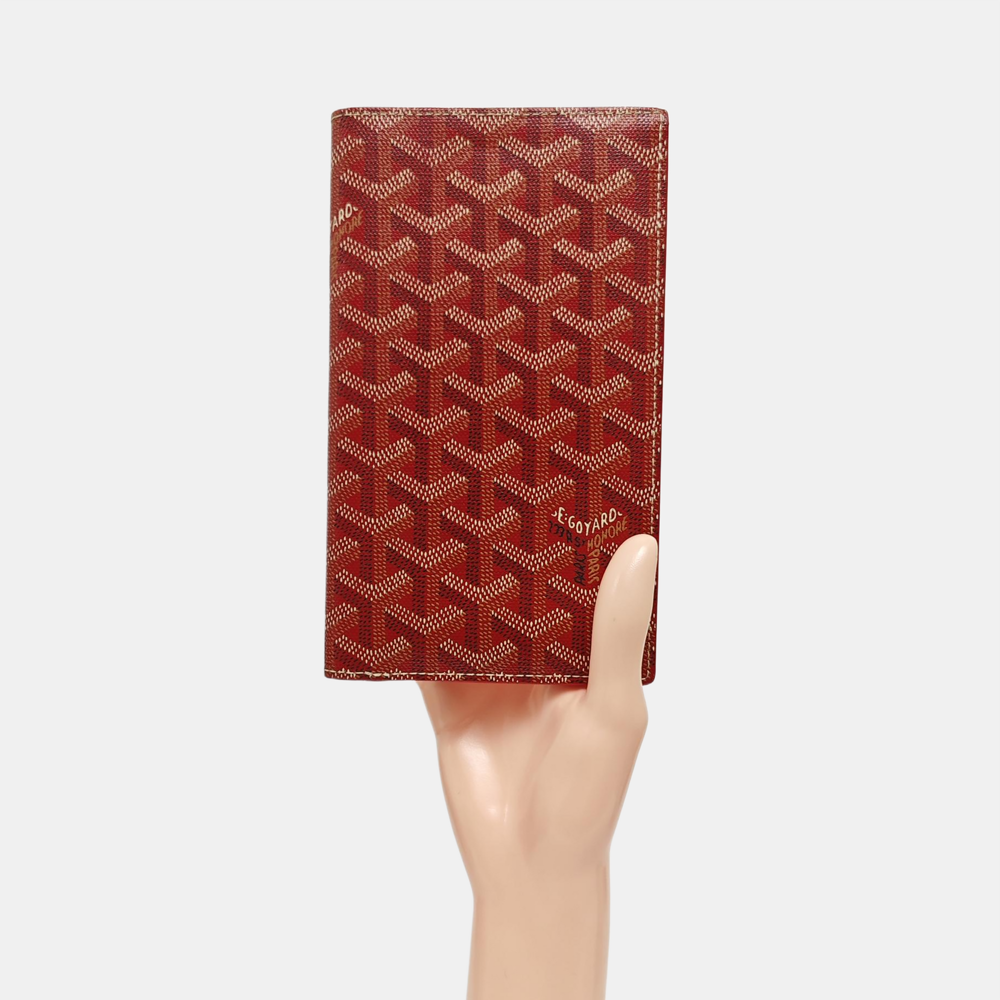 Saint-Marc Coated Canvas Red Wallet