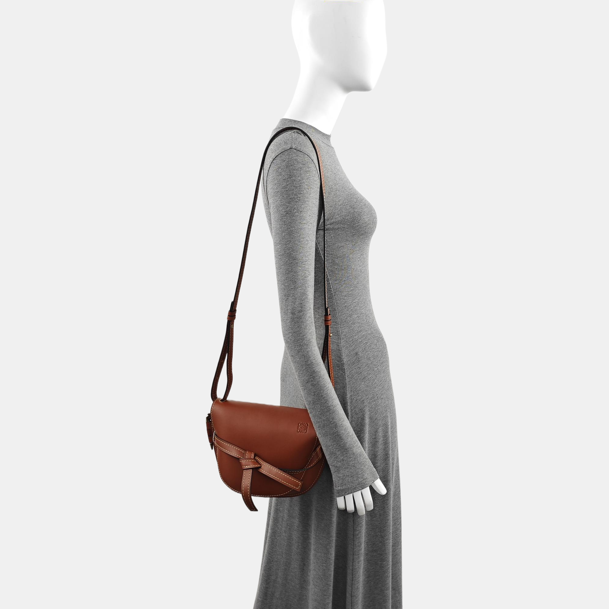 Gate Small Calfskin Brown