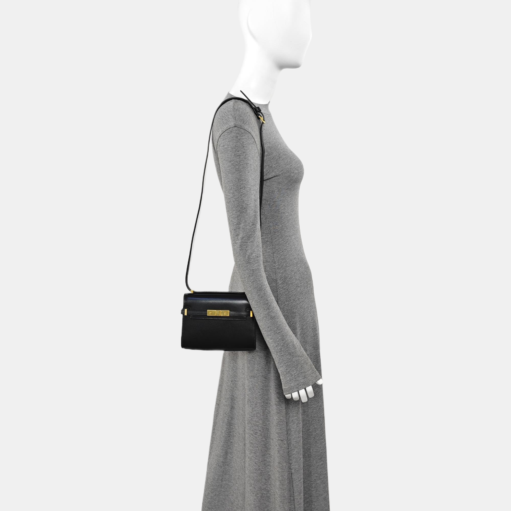 MANHATTAN Mini Calfskin Black