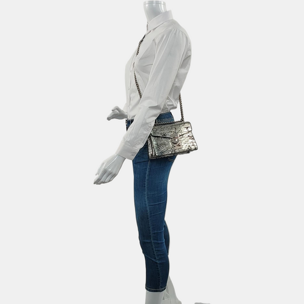 Miu Confidential Calfskin Silver