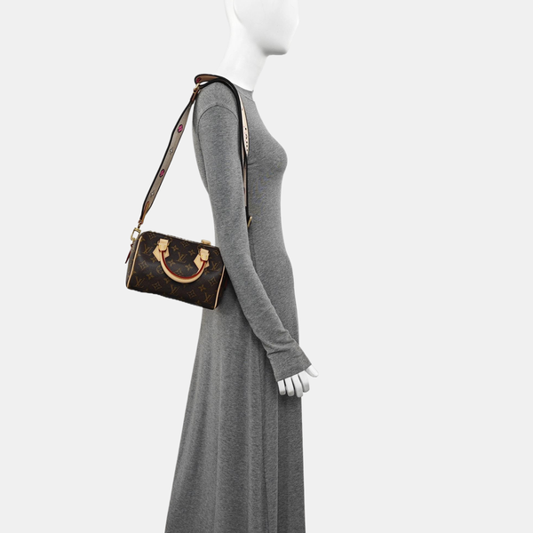 SPEEDY 20 Monogram Coated Canvas Brown