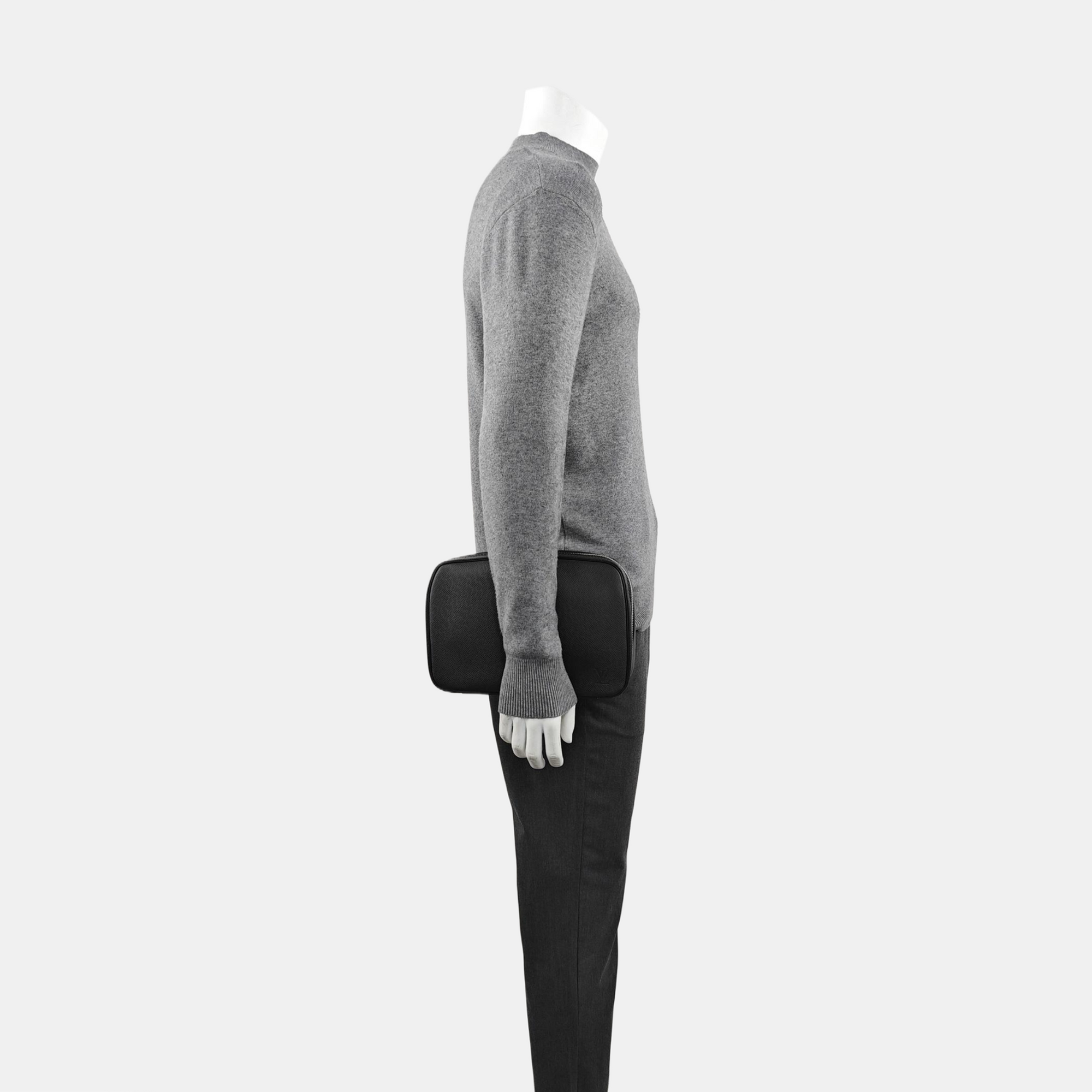 Calfskin Clutch Gray