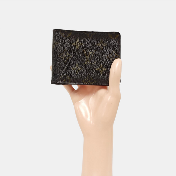 Monogram Coated Canvas Wallet Brown