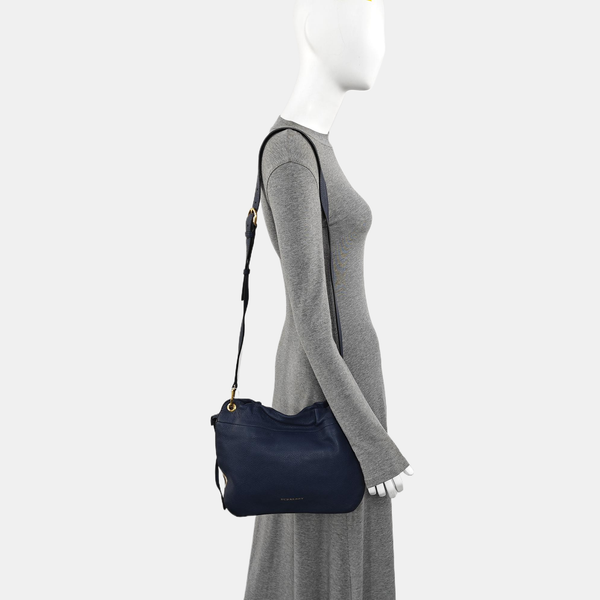 Calfskin Shoulder Bag Blue
