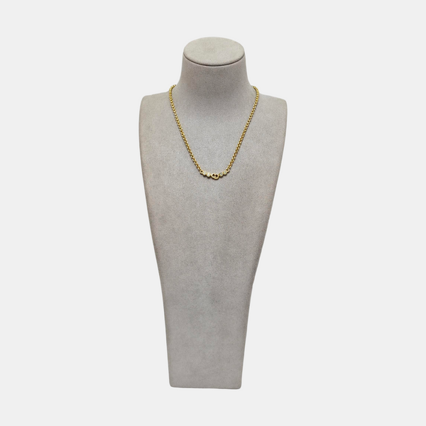 Petit CD Metal Gold Necklace