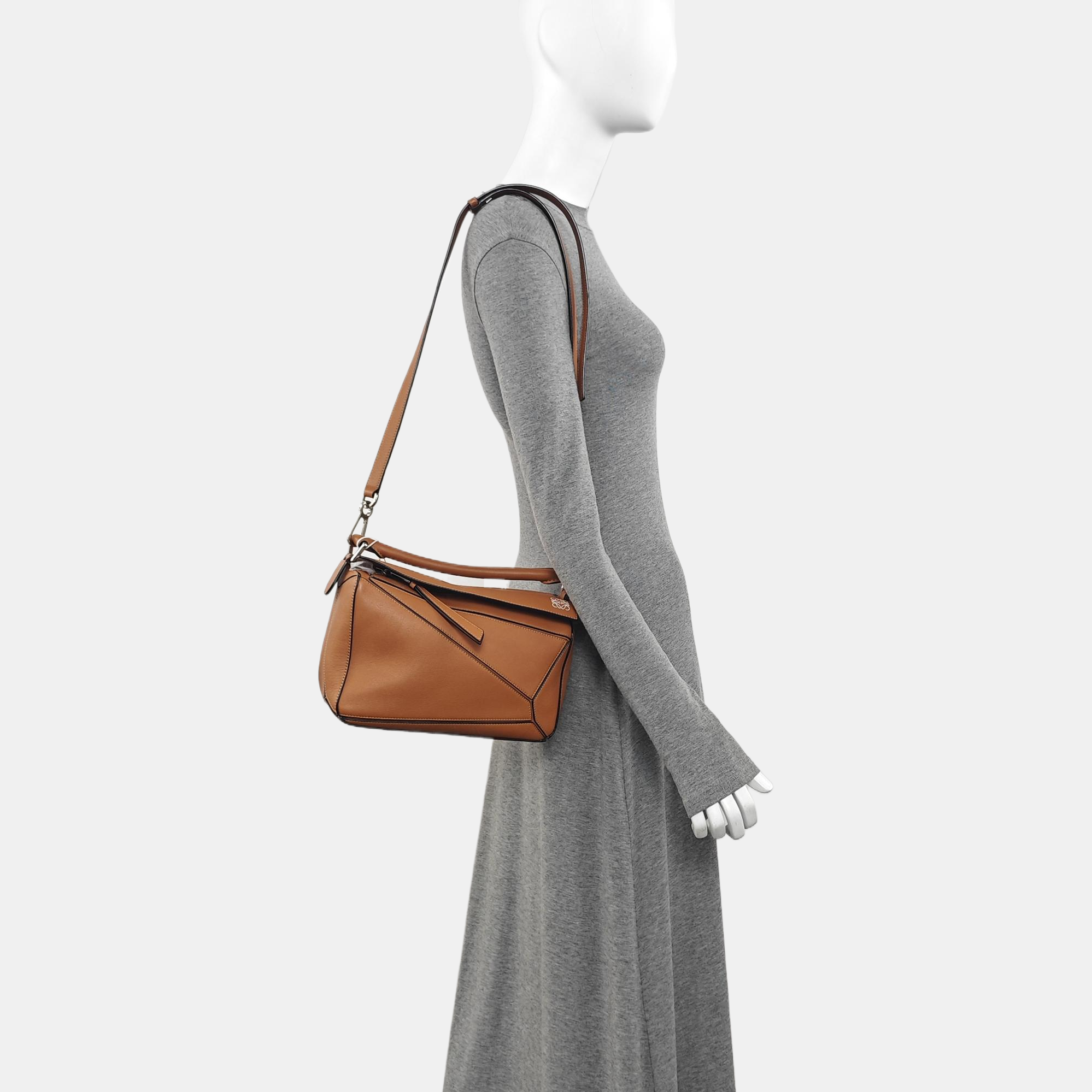 Puzzle Small Calfskin Brown