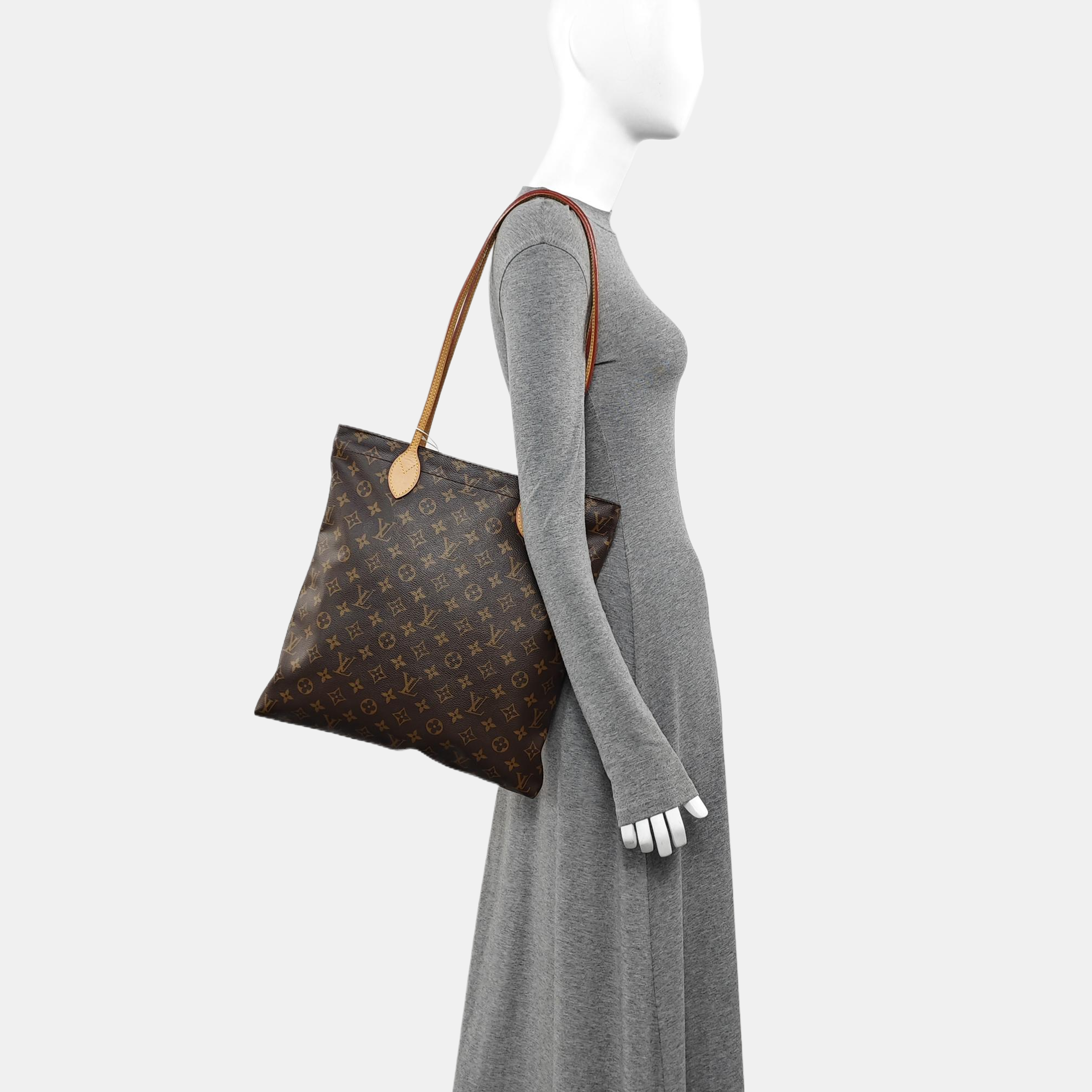 CARRY IT Monogram Coated Canvas Brown