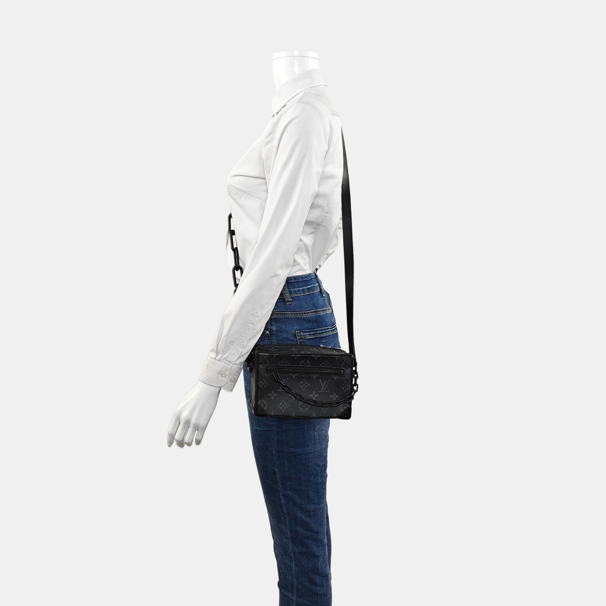 SOFT TRUNK Mini Monogram Coated Canvas Black