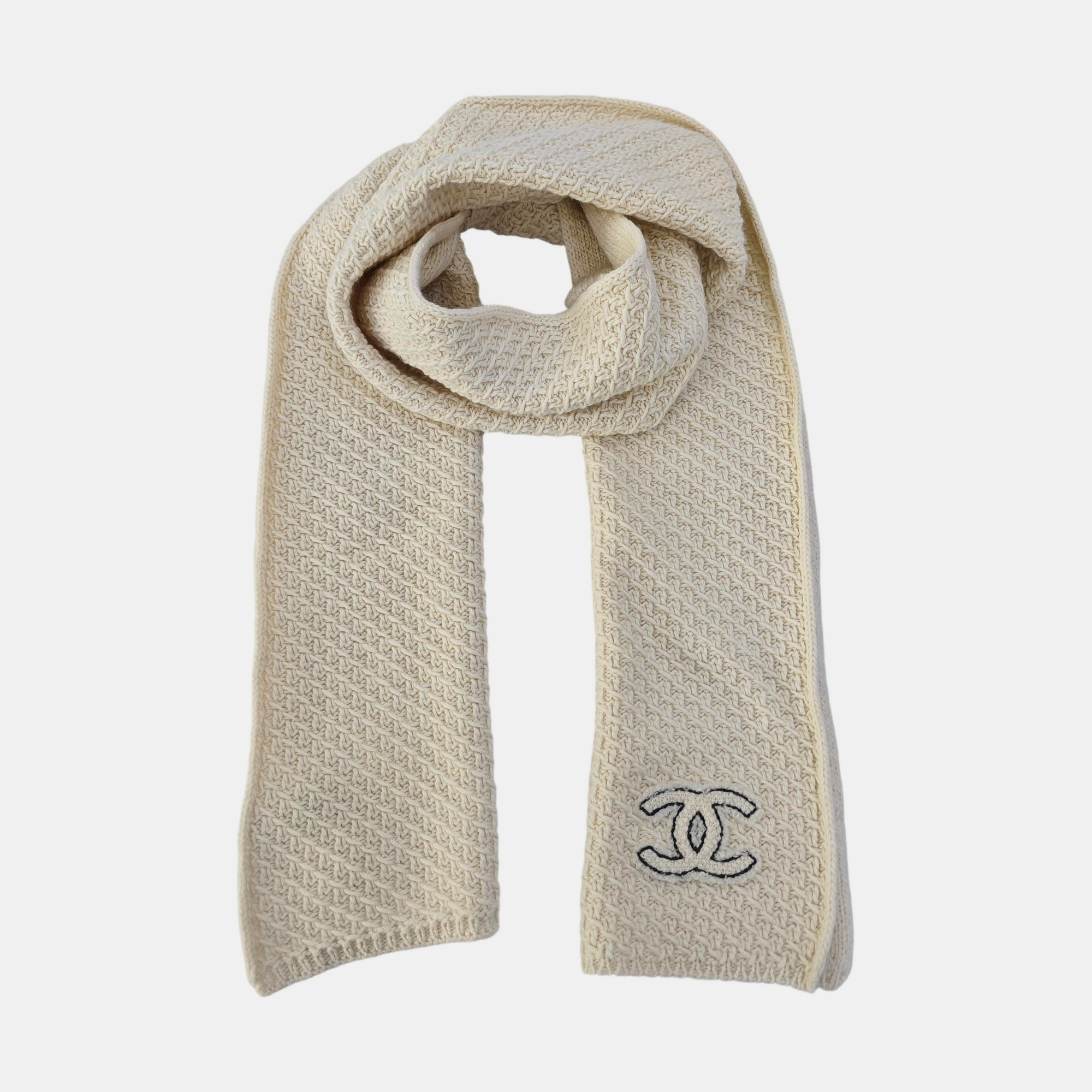 Cashmere Scarf White