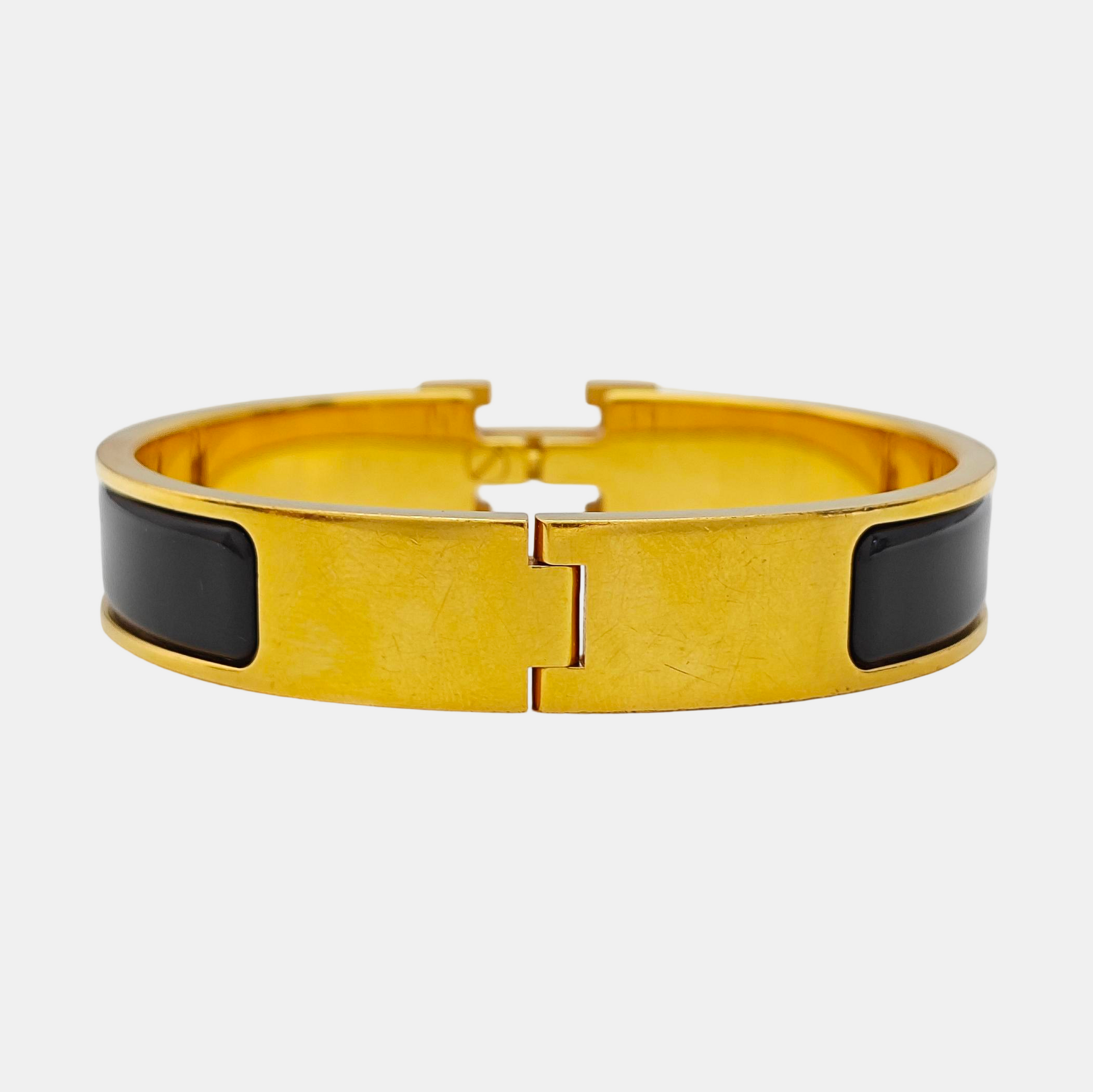 Clic H Metal Gold Bangle