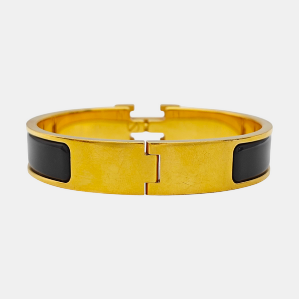 Clic H Metal Gold Bangle