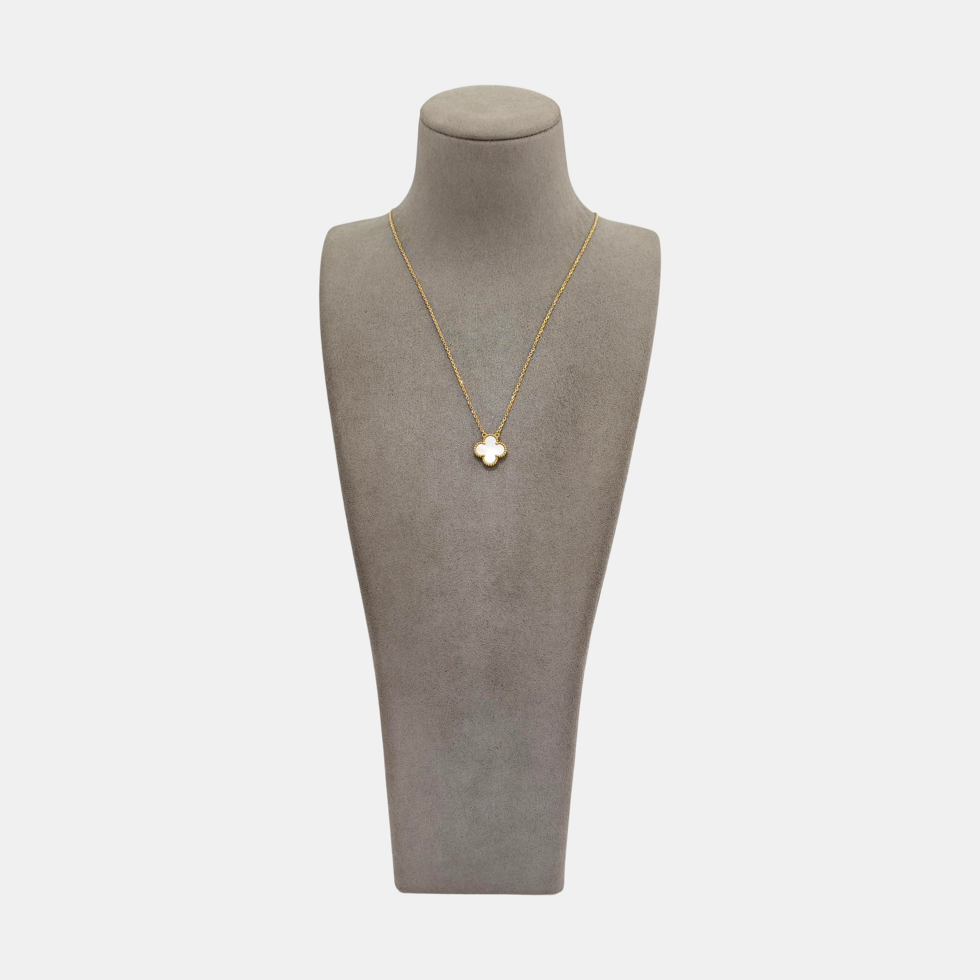 Vintage Alhambra 18k Gold Necklace