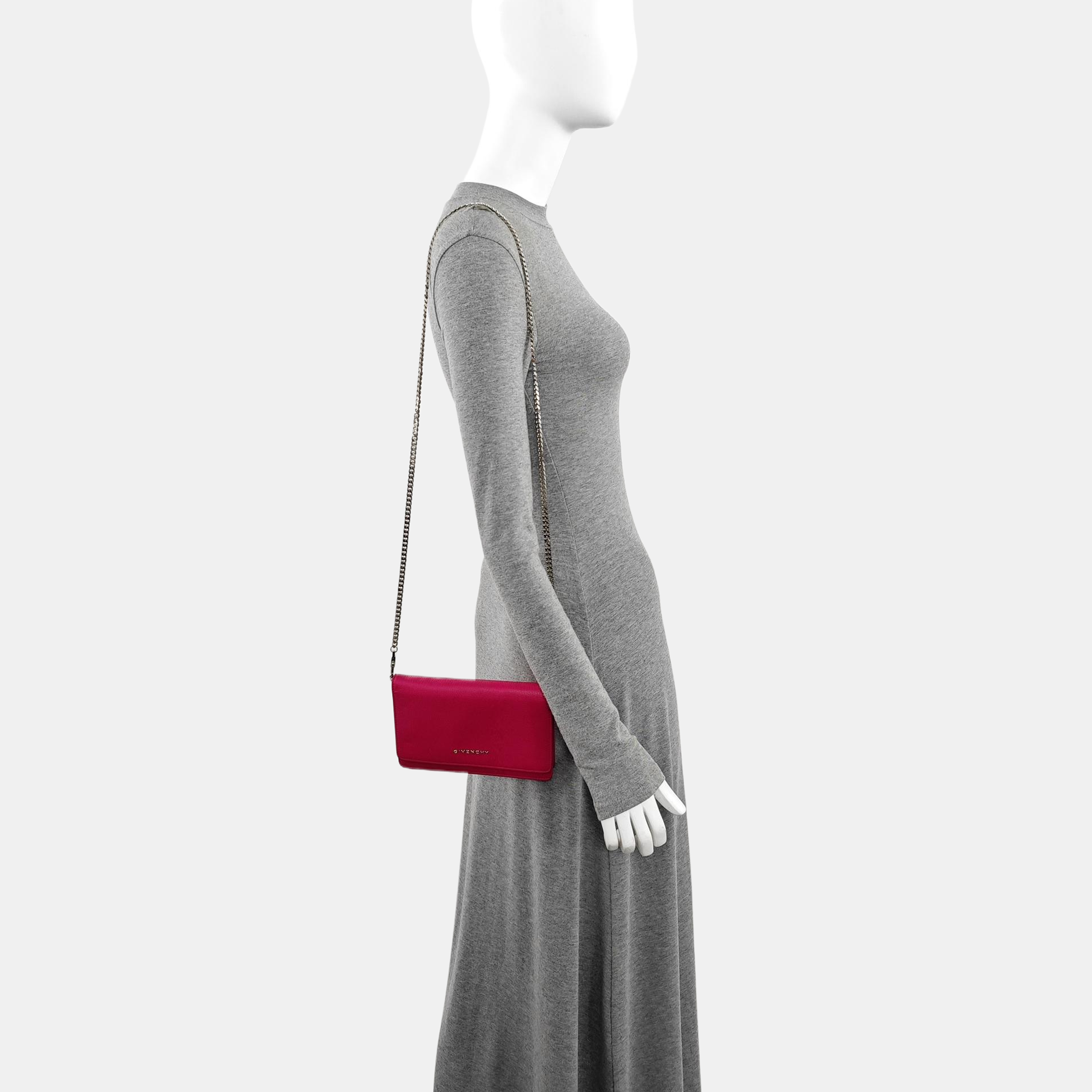 Calfskin Shoulder Bag Red