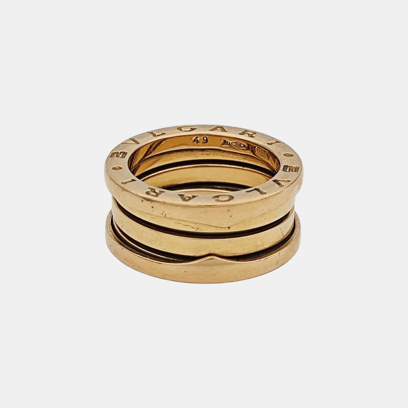 B.ZERO1 18k Rose Gold Ring EU 49