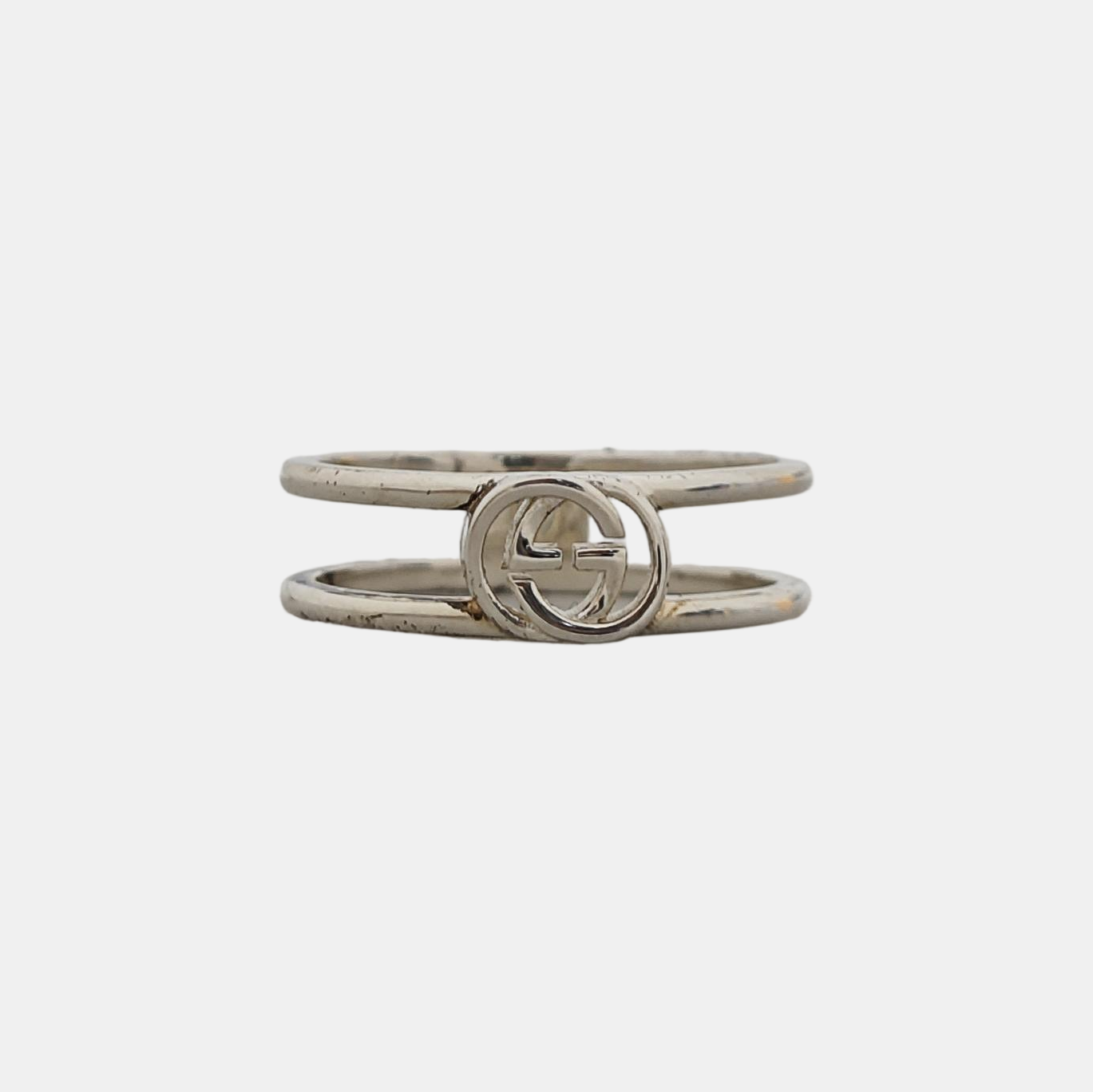 Interlocking G 925 Sterling Silver Ring EU 54