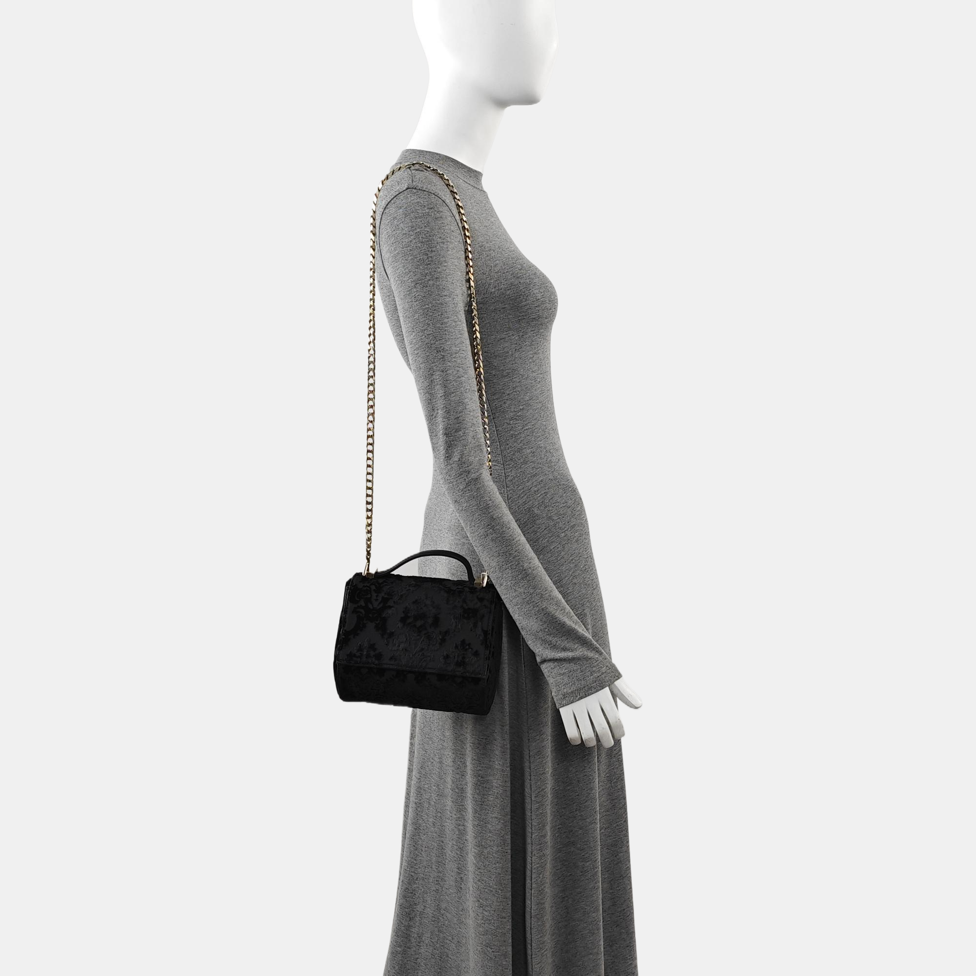 Fabric Shoulder Bag Black