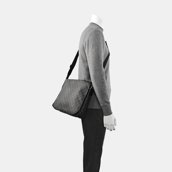 DANIEL Damier Graphite Coated Canvas Gray