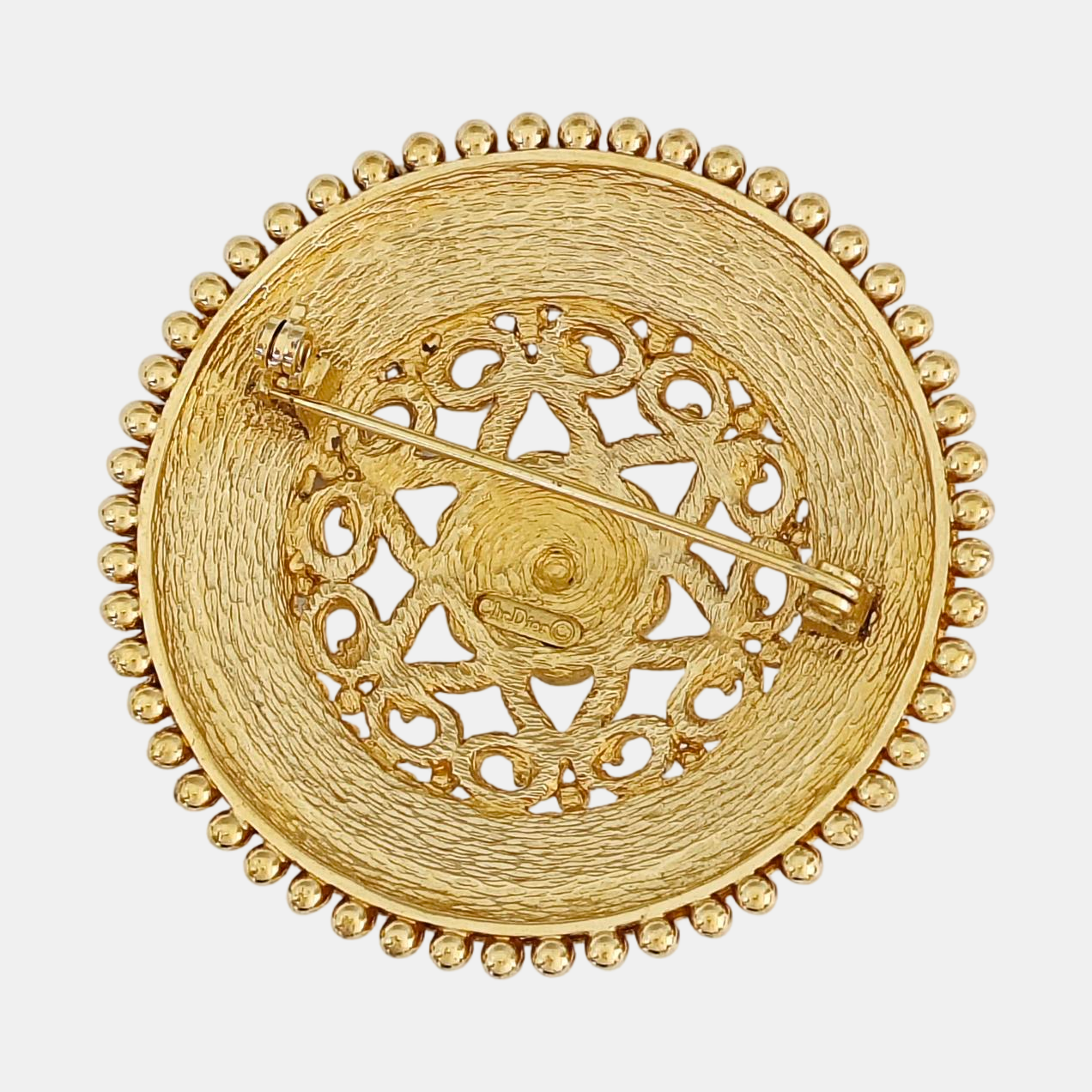 Metal Gold Brooch