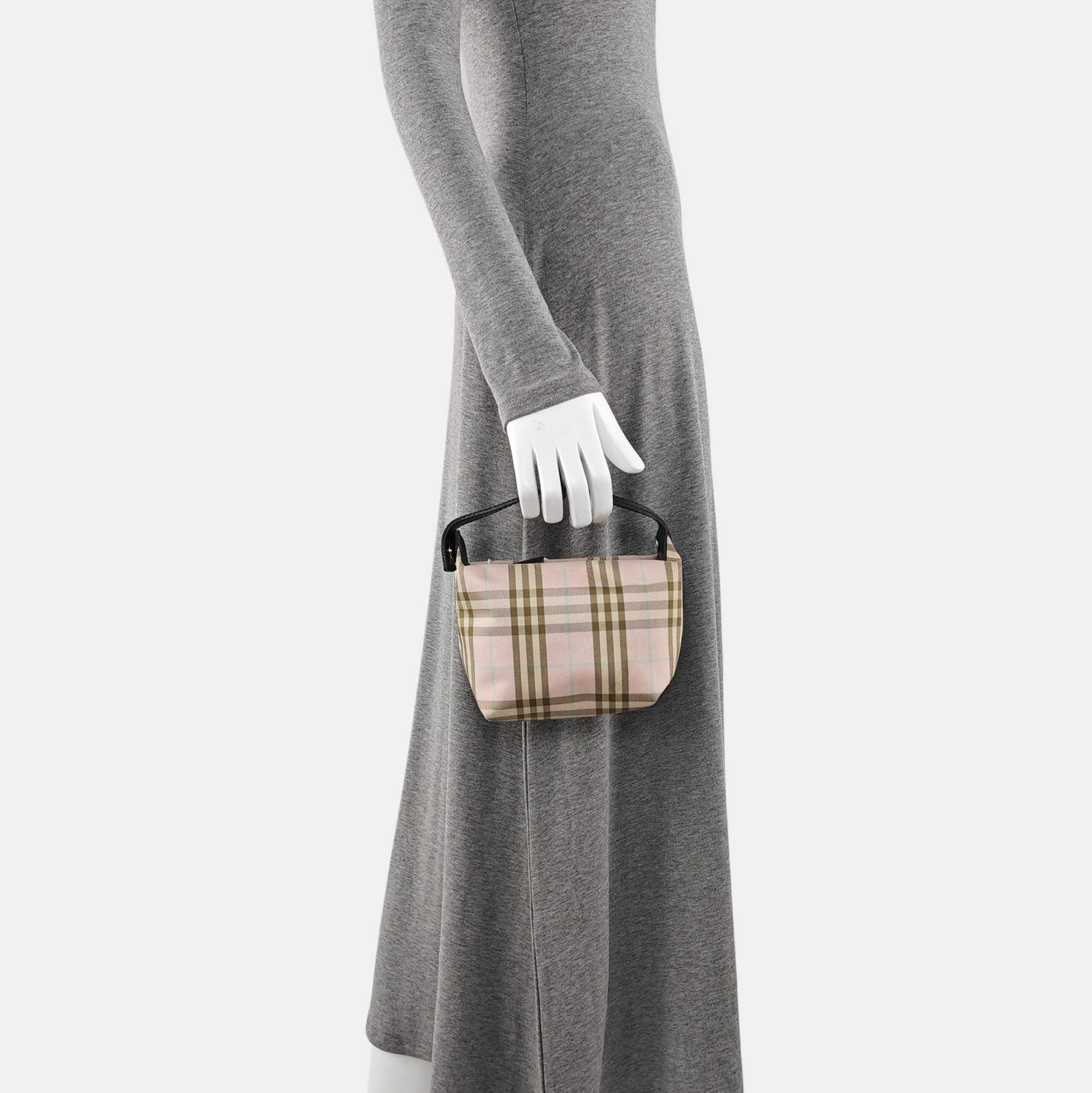 Canvas Top Handle Bag Pink