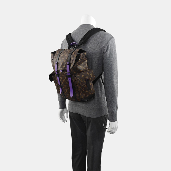 CHRISTOPHER PM Monogram Coated Canvas Brown