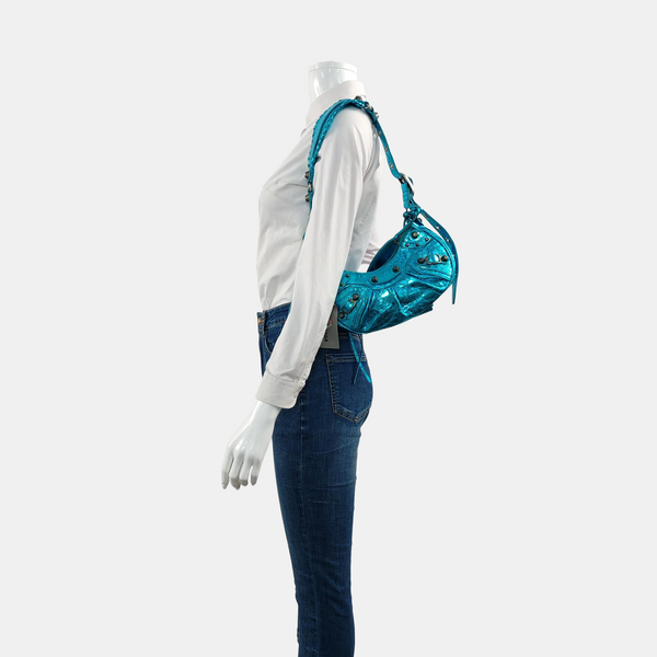 Le Cagole Small Lambskin Blue