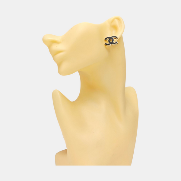 Metal Gold Stud Earrings