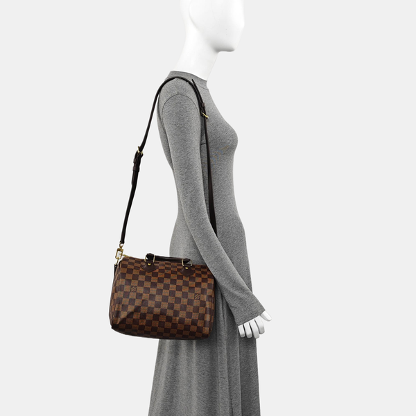 SPEEDY 25 Damier Ebene Coated Canvas Brown