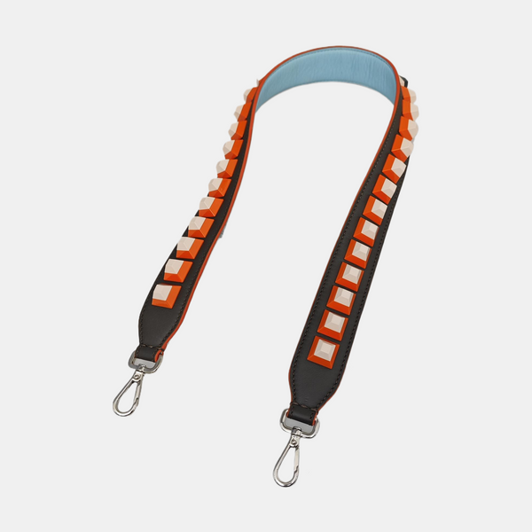 Leather Bag Strap Gray