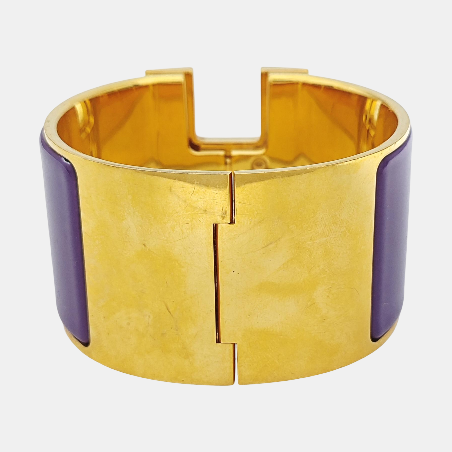 Clic H Metal Gold Bangle