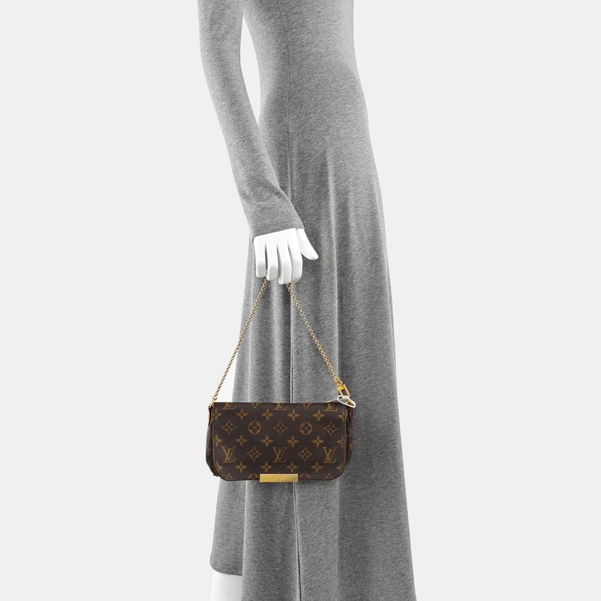 FAVORITE PM Monogram Coated Canvas Brown